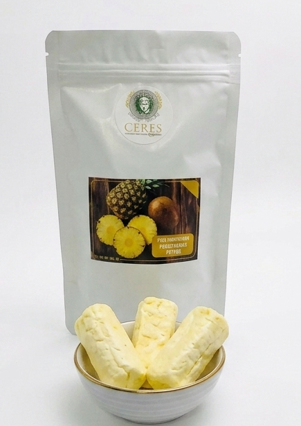 Frozen dried ananas